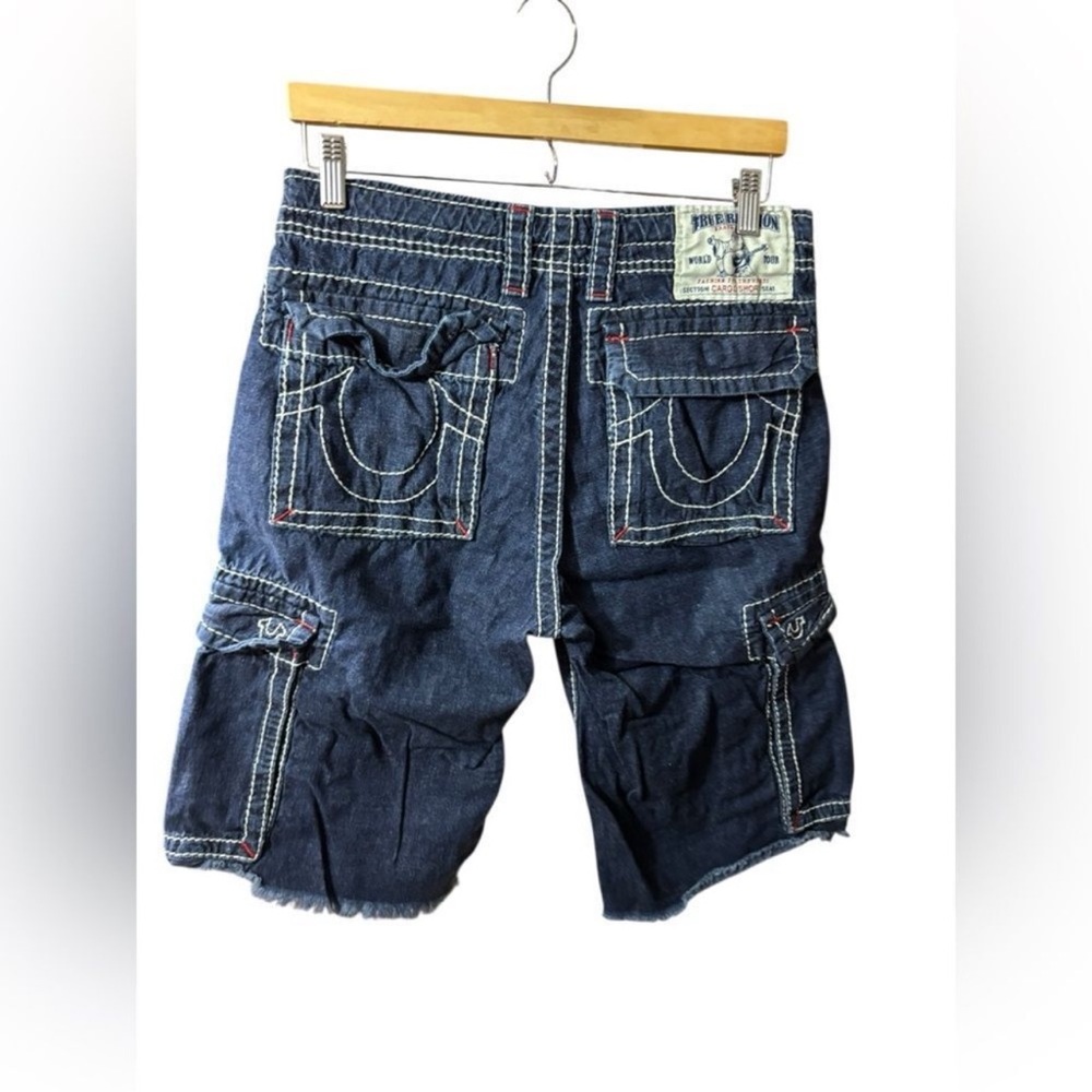 True Religion Blue Jean Shorts for Men